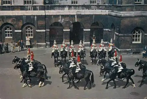 England London Whitehall Changing Guard at the Horse Guards