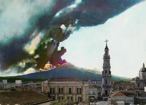 Italy Pompei Eruzione del Vesuvio 1944