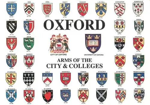 England Oxford Arms of the City & Colleges