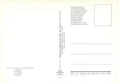 Valls d'Andorra Andorra Spanish border