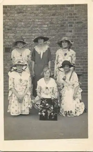 Social history souvenir photo elegant theatre actors costume play