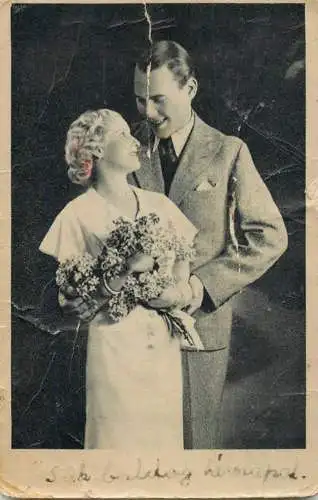 Family social history marriage wedding souvenir photo bride groom joy couple elegance