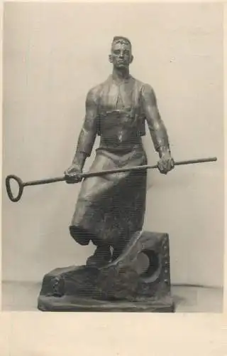 Soviet Postcard statue sculpture
