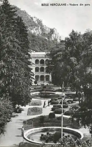 Romania Baile Herculane vedere din parc