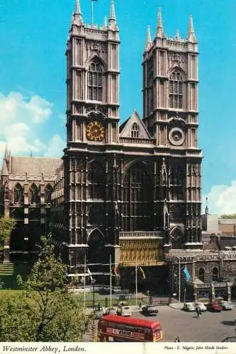 England London Westminster Abbey bus