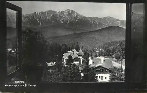 Romania Predeal vedere spre Muntii Bucegi