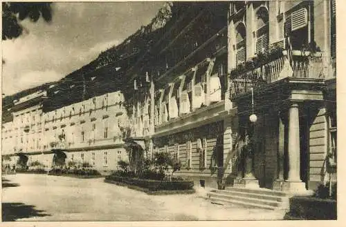 Romania vedere din Baile Herculane Hotelul de Stat