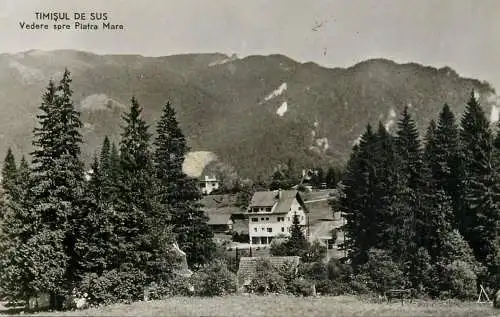 Romania Timisul de Sus vedere spre Piatra Mare
