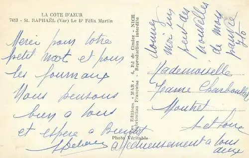 France St Raphael (Var) Boulevard Felix Martin