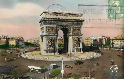 France Paris Place & Arc de Triomphe de l'Etoile