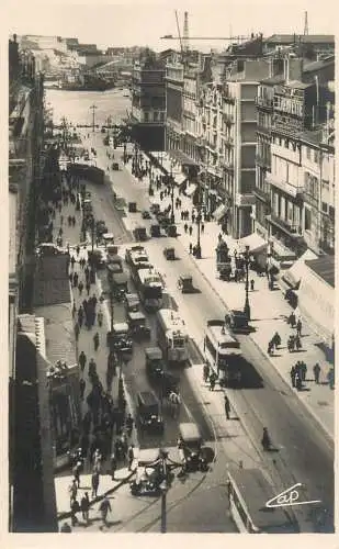 France Marseille La Canebiere vue aerienne tramway