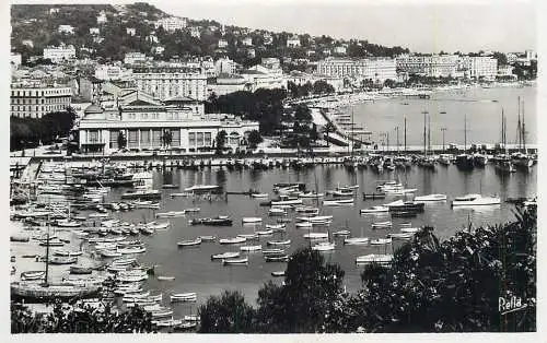 France Cannes vue d'ensemble du Port - Casino & grands hotels de la Croisette