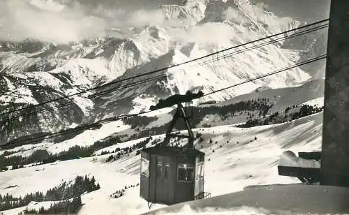 France Le Mont d'Arbois (Haute Savoie) - le Telepherique de Saint Gervais & le Mont Blanc