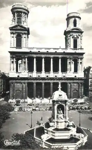 France Paris Eglise Saint Suplice & la fontaine