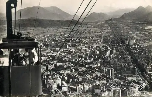 France Grenoble Teleferique de la Bastille - perspective sur la Ville