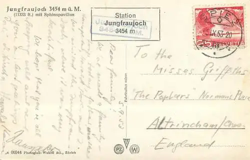 Switzerland Jungfraujoch mit Sphinxpavillon