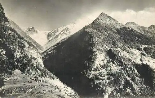 Switzerland Finahaut vue sur Tete Noire et glacier du Trient