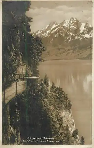 Switzerland Burgenstock Felsenweg Vierwaldstattersee
