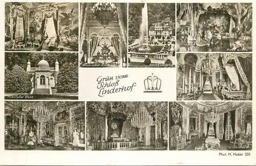 Germany Gruss vom Schloss Linderhof multi view