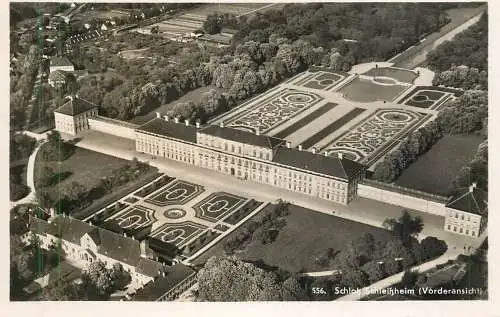 Germany Schloos Schleisseim aerial view