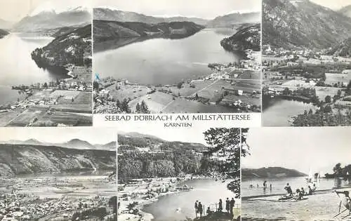 Austria Karnten Millstattersee Seebad Dobriach multi view