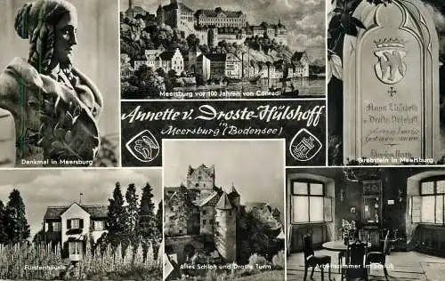 Germany Meersburg (Bodensee) Annete von Droste Hulshoff different aspects and sites