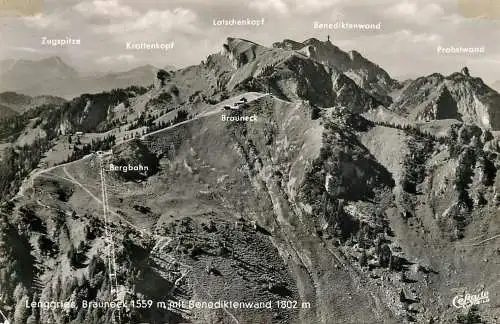 Germany Lenggries Brauneck mit Benediktenwand