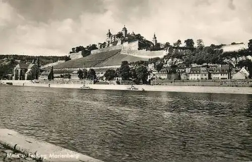 Germany Wurzburg Main und Festung Marienburg