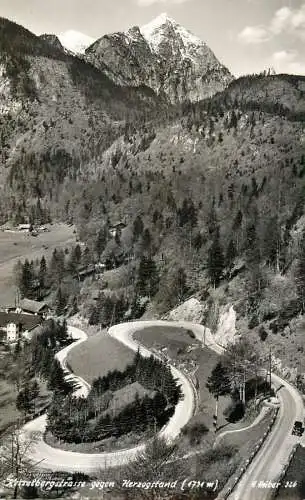 Germany Garmisch-Partenkirchen Kesselbergstrasse gegen Herzogstand aerial view