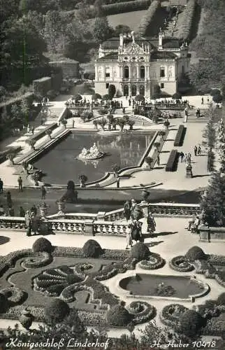Germany Konigschloss Linderhof aerial view