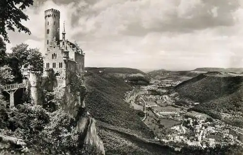 Germany Lichtenstein Schloss mit Echaztal
