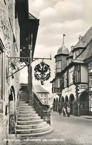 Germany Goslar/Harz Rathaustreppe und Kaiserworth