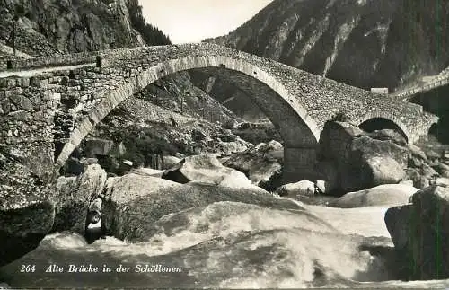 Switzerland Alte Brucke in der Schollenen