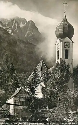 Germany Zugspitzdorf Grainau gegen Zugspitze H. Huber