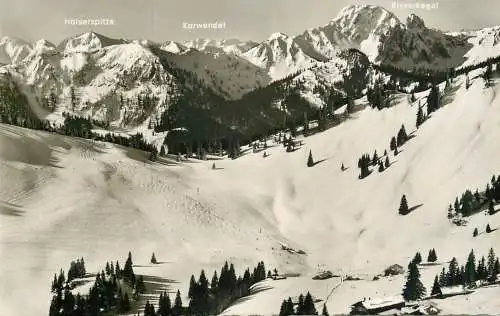Germany Skigebiet "Firstalmen" gegen Risserkogel