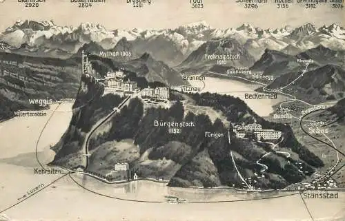 Switzerland Hotel Furigen uber dem Vierwaldstattersee