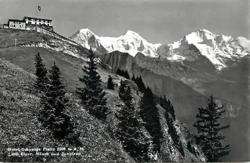 Switzerland Hotel Schynige Platte mit Eiger, Monch und Jungfrau