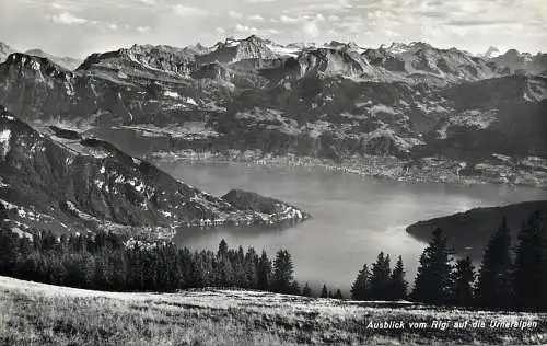 Switzerland Ausblick vom Rigi auf die Urneralpen