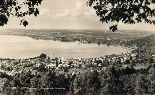 Austria Festspielstadt Bregenz am Bodensee panoramic view