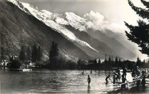 France Chamonix (Hte Savoie) La Plage & Mont Blanc