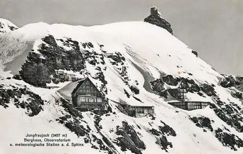 Switzerland Jungfraujoch Berghaus, Observatorium u. meteorologische Station a. d. Sphinx