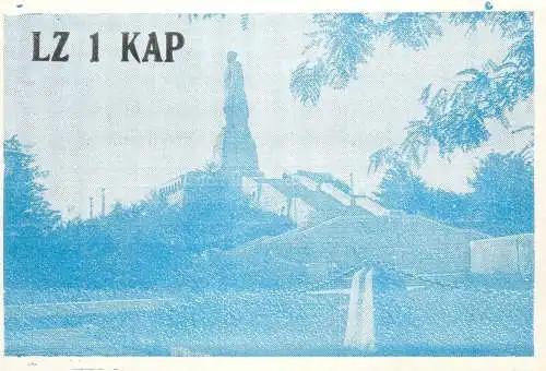 Bulgaria Radio Amateur QSL Post Card Y03CD LZ1KAP 1984
