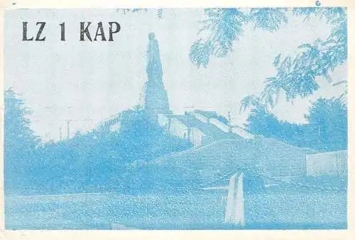 Bulgaria Radio Amateur QSL Post Card Y03CD LZ1KAP 1984