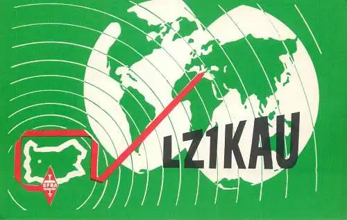Bulgaria Radio Amateur QSL Post Card Y03CD LZ1KAU 1984