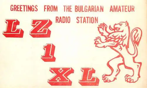 Bulgaria Radio Amateur QSL Post Card Y03CD LZ1XL 1986