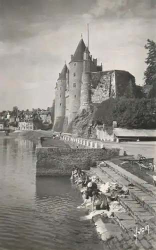 France Josselin (Morbihan) Les bords de l'Oust et le Chateau
