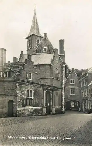 Netherlands Middelburg  Koorkerkhof met Abdijpoort