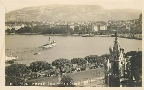 Switzerland Geneve Monument Brunschwig et le Saleve
