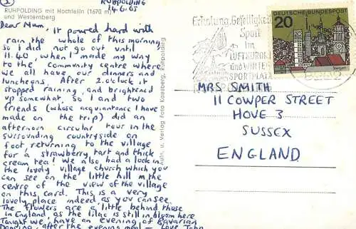 Germany Ruhpolding mit Hochfelln und Westernberg