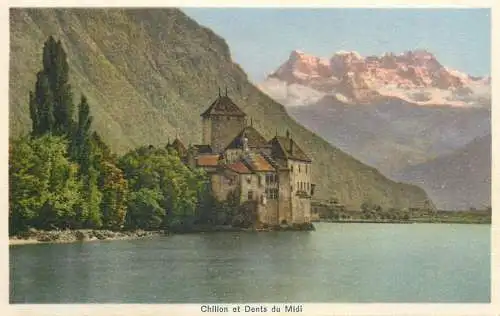 Switzerland Chillon et Dents du Midi